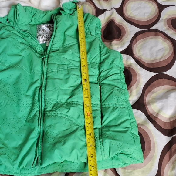 Girls Green Children Place Coat Vest Size XL (14) - Picture 5 of 8